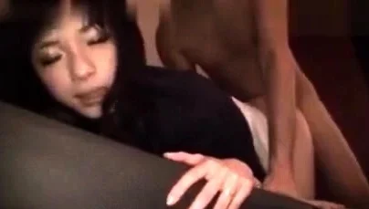 Slim Asian teen loves doggystyle sex