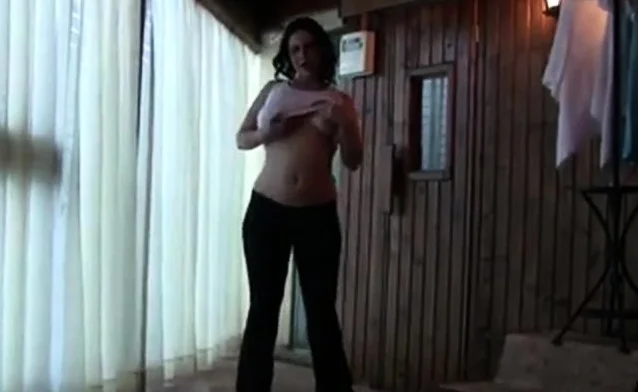 Busty Babe Jumping Rope Topless