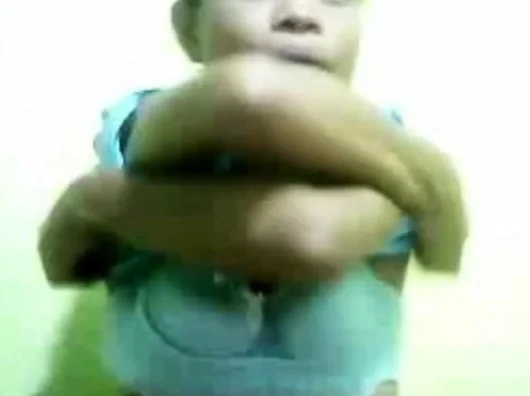 Filipina Flat titted takes off clothes