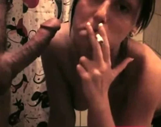 blowjob by smoking a cigarette
