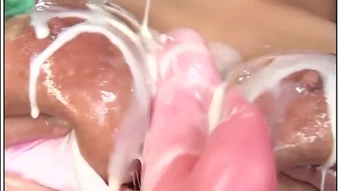 ローションプレイ！爆乳森永ひよこに中出し