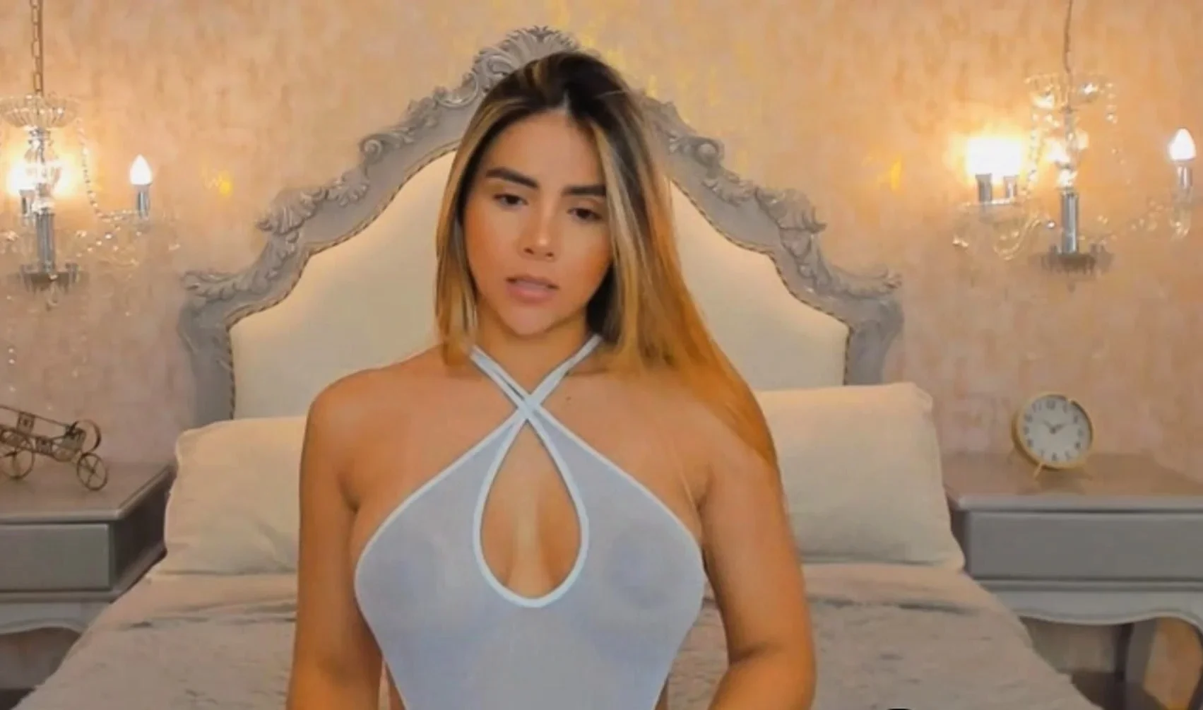 Sucking And Fucking Dildo