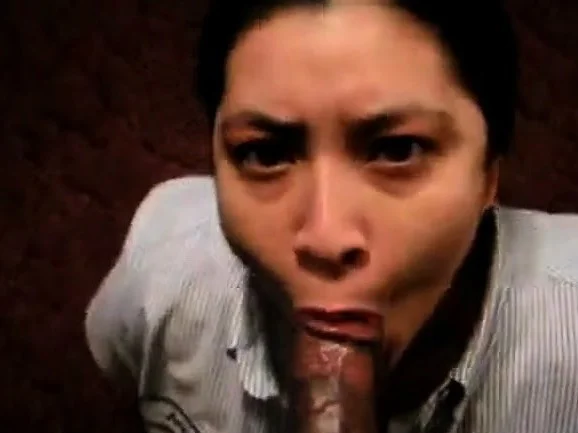 Housewife sucks on a black mans cock