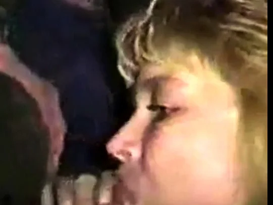 Cum Slut girl gets lots of cum at adult theater