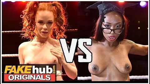 Redhead Teen 18+ And Ebony Milf Teacher Share A Cock With Ella Hughes And Lola Marie