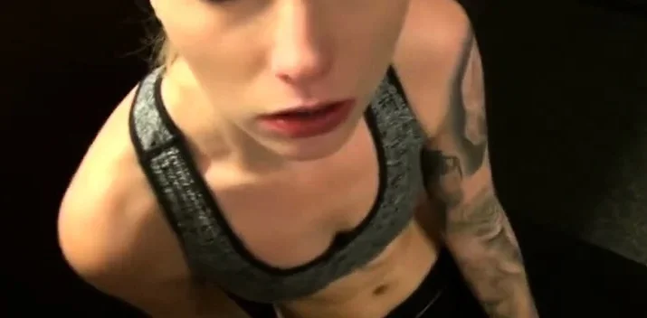 Great ass blonde blowjob and fucking POV