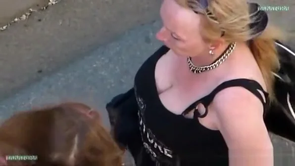 Looking into the neckline