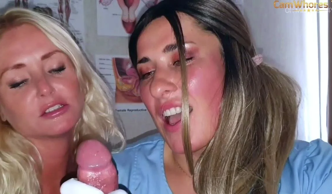 Blowjob Threesome Babes Swallow Jizz