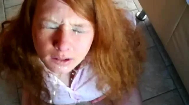 Amateur Blonde Blowjob handjob Huge Facial