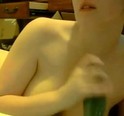 Girl gets fucked by a bad dragon dildo