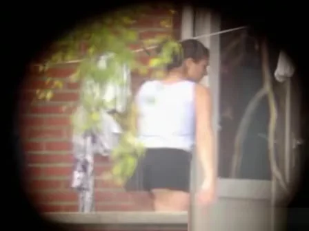 Sexy neighbor workout