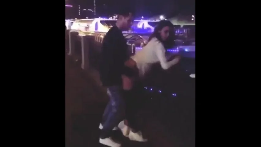 Russian couple fuck on the street