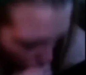 Young BBW giving a sensual blowjob