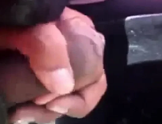 Dat fucking pervert was able to splooge on her black leggins