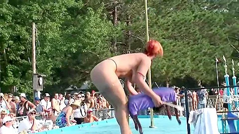 Curvy Ginger With Big Titties Stripping - DreamGirls