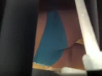 Spying a charming ass through the blinds