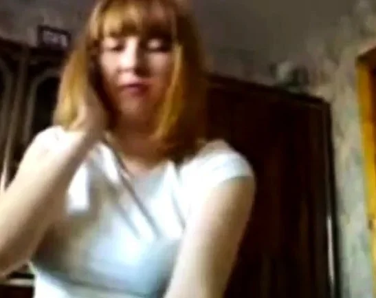 Blowjob and handjob by Redhead Russian Teen while on phone