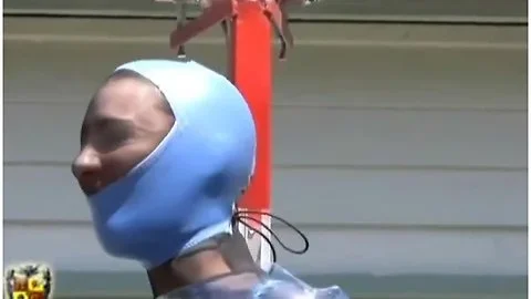 Blue Armbinder And Saran Wrap