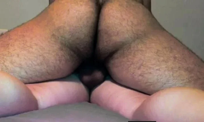 Fucked from behind on her belly until cum inside