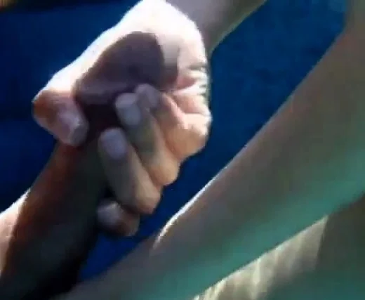 Girl pulling my cock underwater