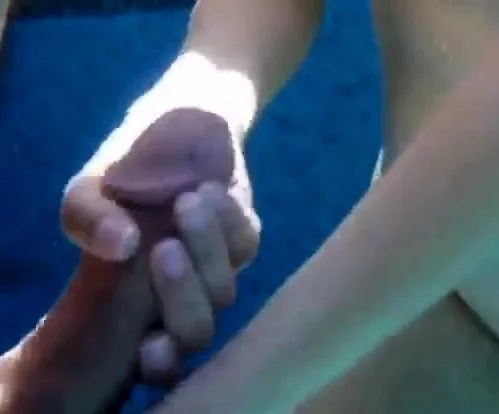 Girl pulling my cock underwater