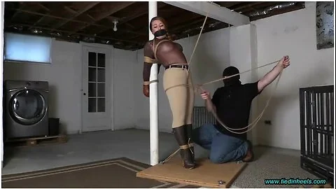 Quinn Carter Bound Boots Dungeon Post