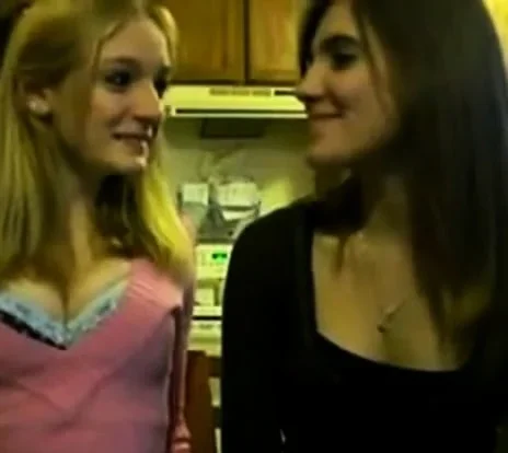 Hot Lesbian Teens Lap Dance and Kiss Each Other