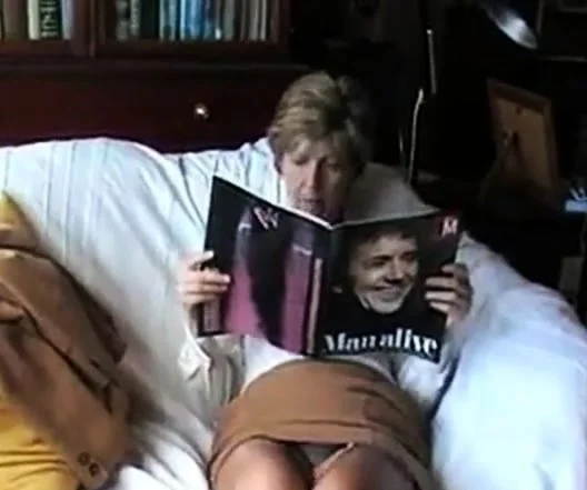 British girl great crossed stocking clad legs