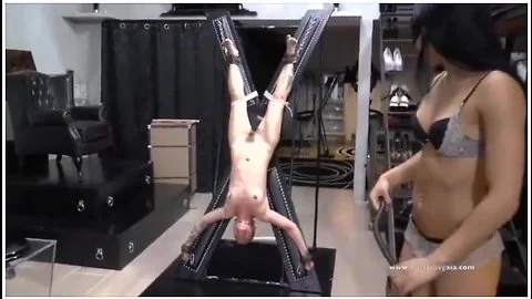 Lezdom Upside Whipping