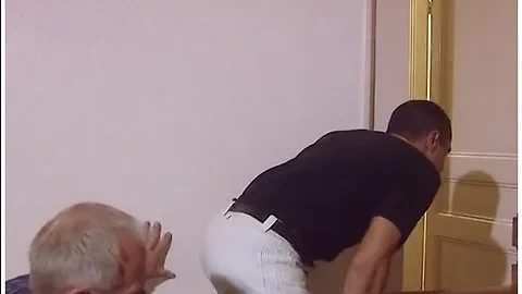 Two babes in high boots and gloves get ass fucked