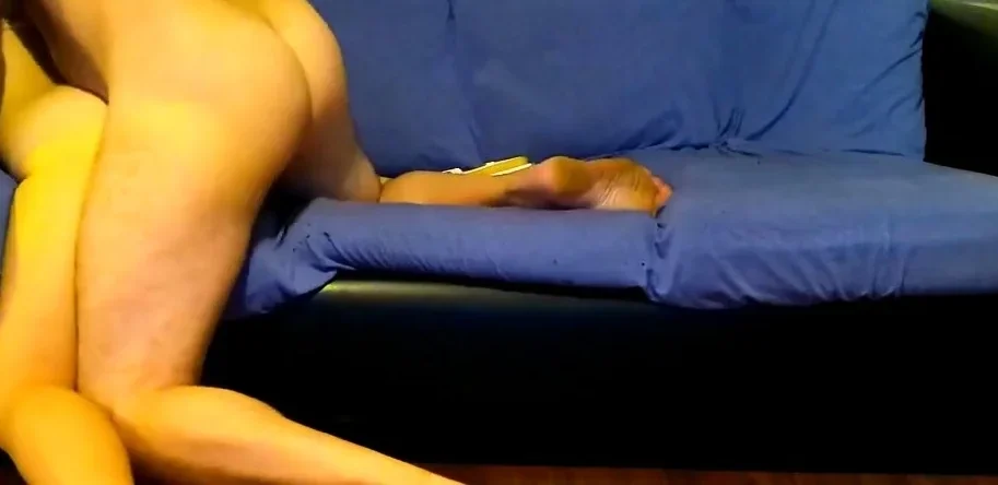 Pulled her swimsuit bottoms off and fucked her on the couch
