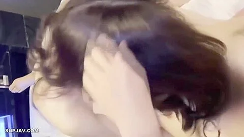Frisky Korean Brunette With Not So Big Tits Is About T Get
