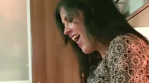 Curvy Spanish Lady Helps Out In The Kitchen With Luke Hardy
