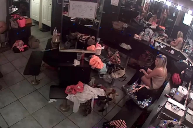 Strip club dressing room