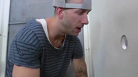 Megan Rain sucks cock in the bathroom