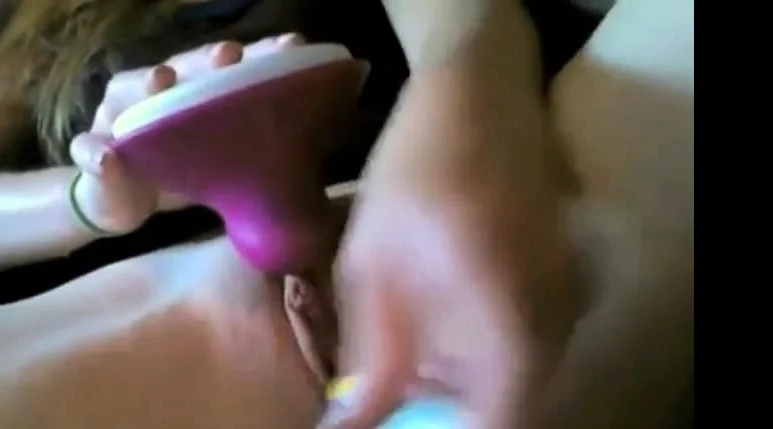 Girl 125 desperately masturbates with toothbrush and toy