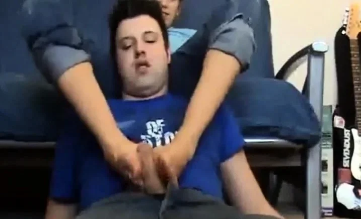 Horny footjob