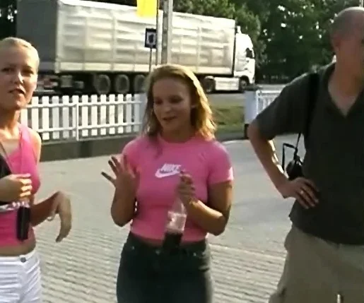 Busty amateur blonde banged in public outdoor