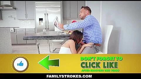 Shavelle Love in Hot Family Breakfast Sex - FamilyStrokes