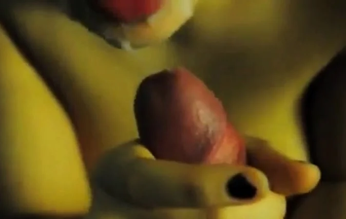 Close up blowjob and a thick cumshot in a thick lips