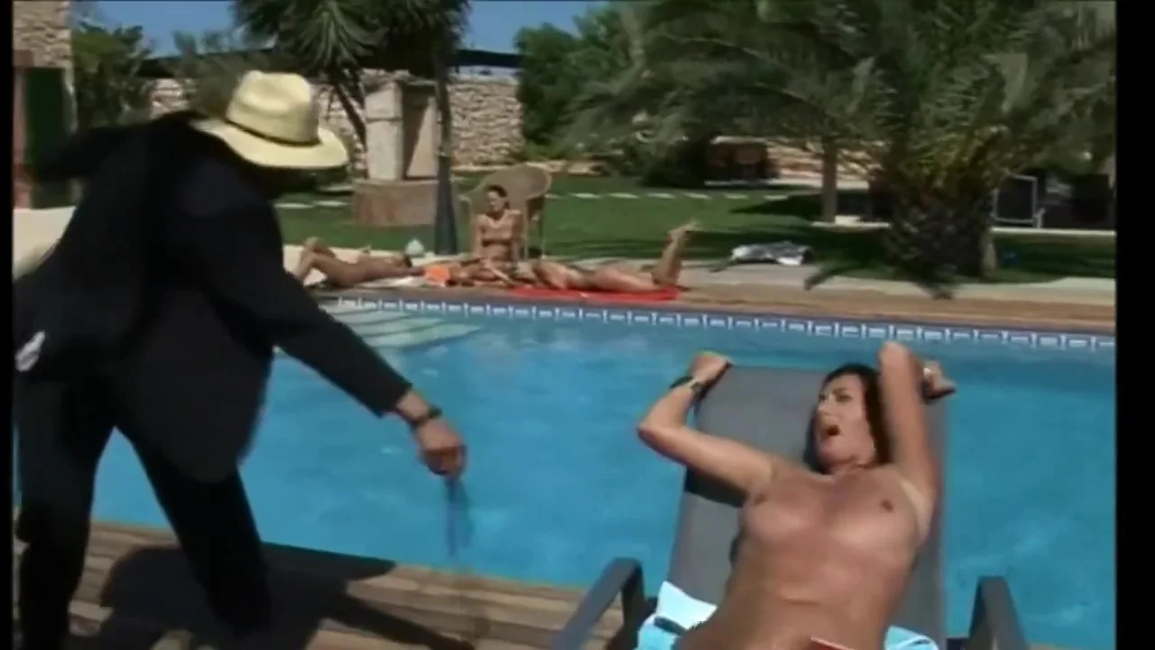 Whipping by the pool