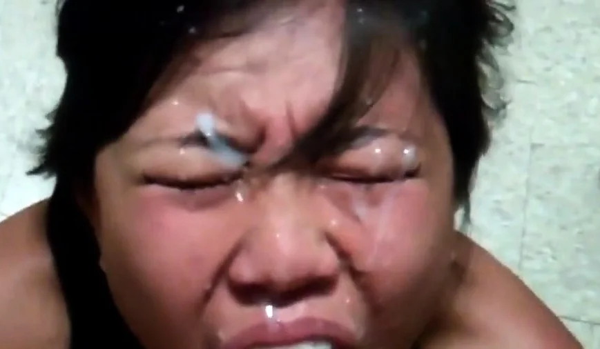 Pinay suckin cock and taking facial