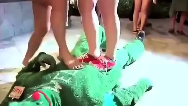 Mix of Foot Fetish clips from Amateur Trampling
