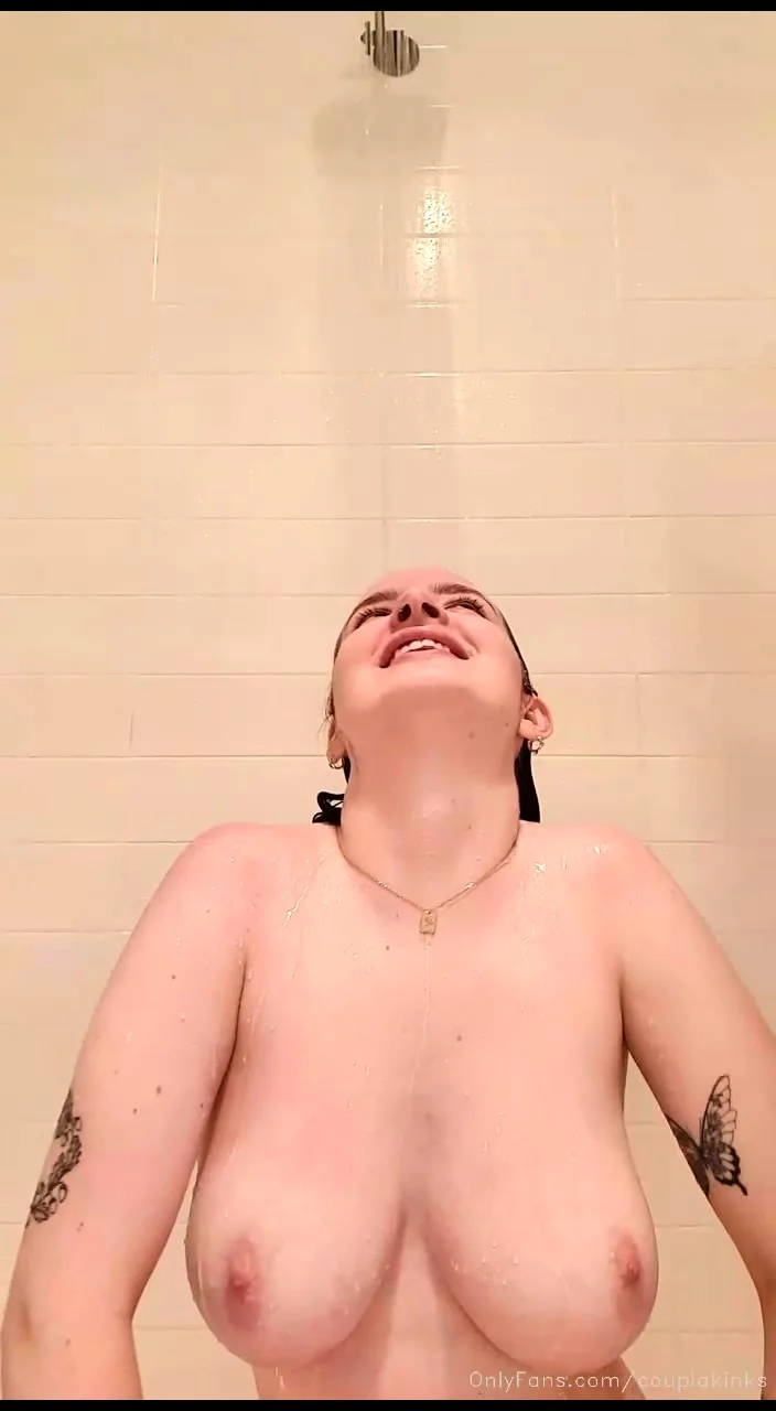 Busty curly brunette with big boobs fucks on couch