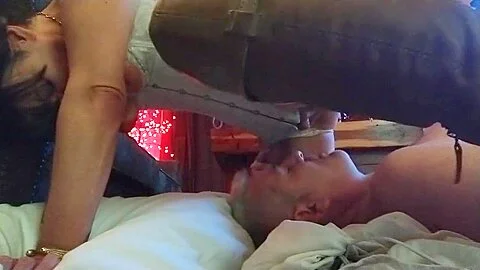 Grinding My Big Clit on his Face