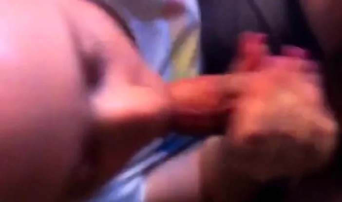 She works the big cock good and gets mouthful
