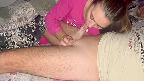 Blowjob In The Morning And Cum In Mouth. Deepthroat