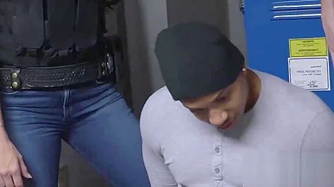 Police run through football field to catch horny thief