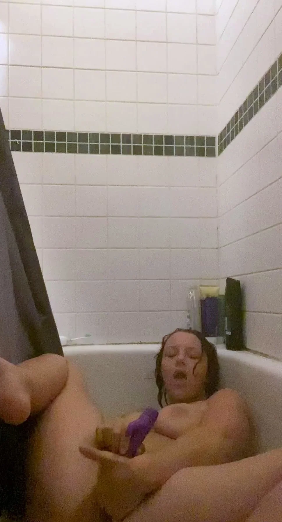 Chubby Brunette Big Boobs Dildo Masturbation