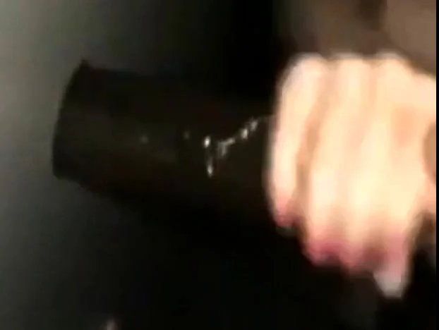 Amateur girl sucks and fucks BBC at Gloryhole